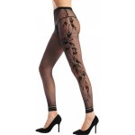 Dámské punčochy Black Fishnet Floral Pantyhose – Zboží Mobilmania