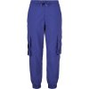 Dámské tepláky Ladies High Waist Crinkle Nylon Cargo pants bluepurple