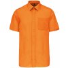 Pánská Košile Pánská košile s krátkým rukávem Eso oranžová