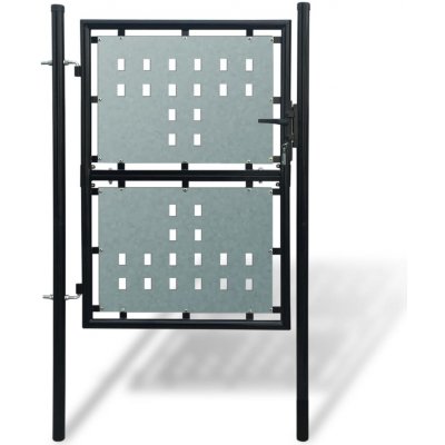 Nabytek XL Černá jednokřídlá plotová brána 100 x 200 cm