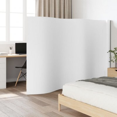 vidaXL Paraván 165 x 600 cm bambus 377009 Bílá – Zboží Dáma