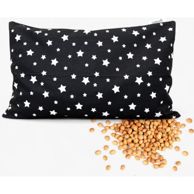 GADEO nahřívací třešňový polštářek HVĚZDY černá 18 x 28 cm – Hledejceny.cz