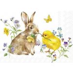 IHR Ideal Home Range ubrousek 33x33cm Kuřátko se zajíčkem – Zboží Mobilmania