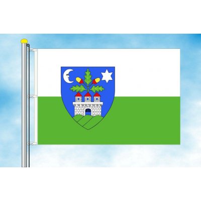 LIBEA, s.r.o. Veszprém vlajka Rozměr: 30×45 cm, Uchycení: Karabiny na stožár – Hledejceny.cz
