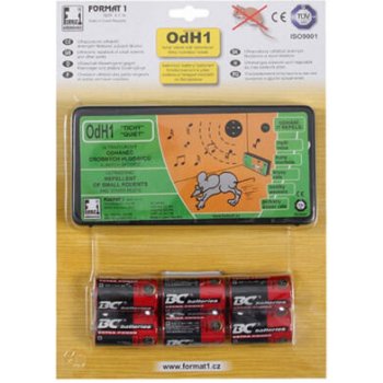 Format1 Odháněč kun myší a potkanů s bateriemi ultrazvukový tichý OdH1 49180