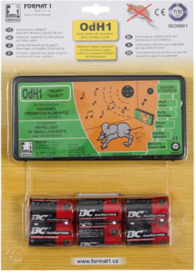 Format1 Odháněč kun myší a potkanů s bateriemi ultrazvukový tichý OdH1 49180