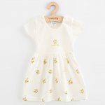 New baby NEW BABY Kojenecké šaty z organické bavlny s krátkým rukávem Olivy – Zboží Dáma