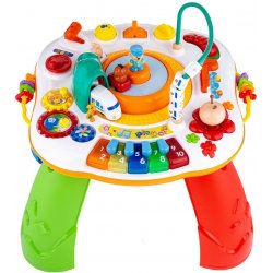 Carero Mluvící a hrající interaktivní stoleček New Baby s jezdícím vláčkem CZ/SK
