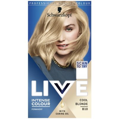 Schwarzkopf Live Intense Colour barva na vlasy B10 chladná blond – Zboží Mobilmania
