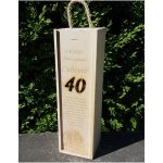 LYMFY | Dřevěná dárková krabice na víno gravírování z fotky | přírodní dřevo – Zboží Dáma