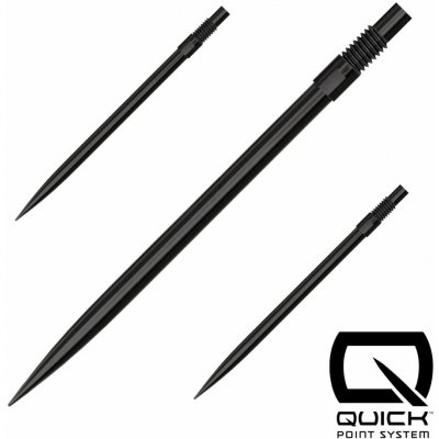 Harrows Kovové hroty - Quick Points - Black - 40 mm – Sleviste.cz