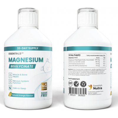 Swedish Essentials Magnesium Bisglycinate 500 ml – Hledejceny.cz