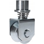 Pojezdové otočné kolečko ø58mm s pružinou, U drážka ø20 mm pro kolejnicové obloukové brány – Sleviste.cz