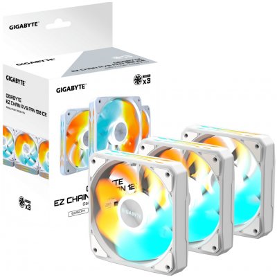 Gigabyte EZ CHAIN RVS FAN 3-PACK GP-GBT EZRVSFAN1203 ICE – Zboží Živě