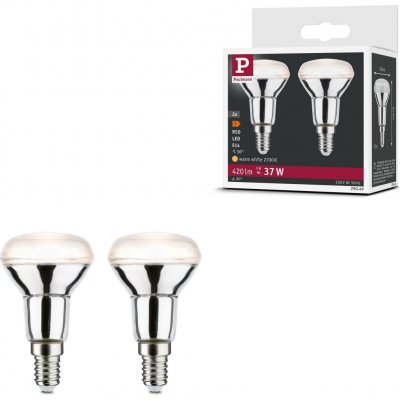 Paulmann P 29049 Standard 230V LED reflektor R50 E14 2ks-sada 2x5W 2700K stříbrná – Hledejceny.cz