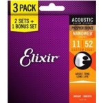 Elixir Nanoweb Phosphor Bronze Custom Light 3-Pack – Zboží Dáma Elixir Nanoweb Phosphor Bronze Custom Light 3-Pack – Zboží Dáma