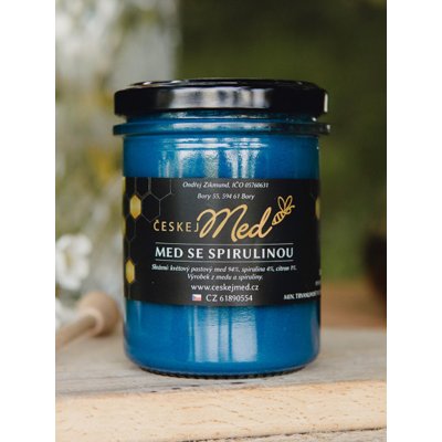 ČeskejMed MED SE SPIRULINOU A CITRONEM 250 g – Zboží Dáma