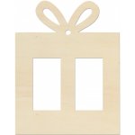 LYMFY Vánoční dárek 9x7 cm přírodní dřevo – Hledejceny.cz