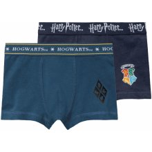 Chlapecké boxerky Harry Potter, 2 kusy tmavě modrá / modrá / šedá