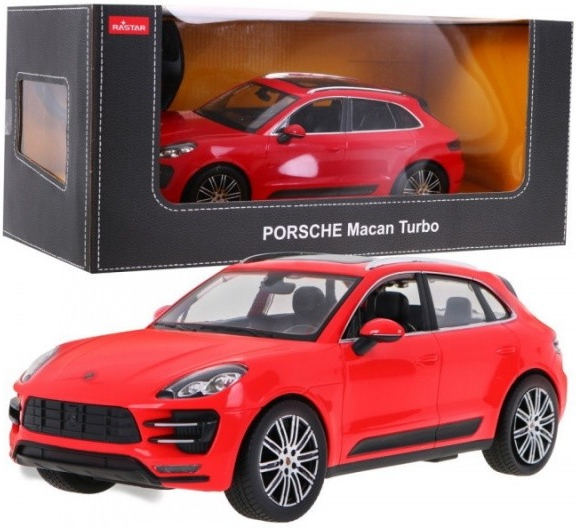 Rastar Porsche Macan červená RTR 1:14