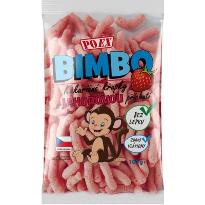 POEX Bimbo s jahodovou příchutí 100 g – Zboží Dáma