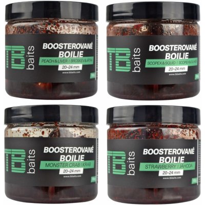 TB Baits Boosterované Boilies Strawberry 120g 20-24mm