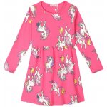 Kugo dívčí šaty dl.r. HC9358 tmavě růžové – Sleviste.cz