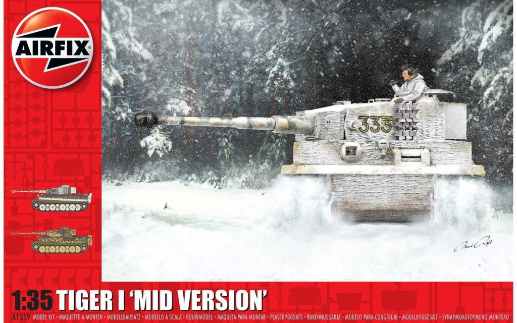 Airfix Classic Kit tank A1359 Tiger 1 Mid Version 1:35