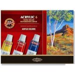 Koh-i-noor akrylové barvy 6 ks x 16 ml 162701 – Sleviste.cz