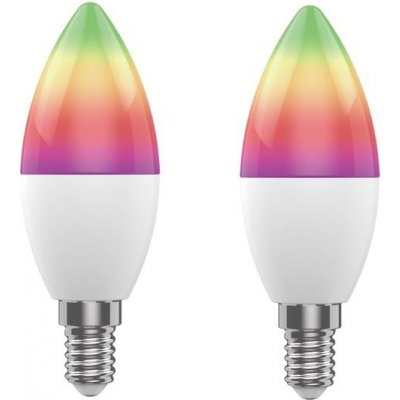 Smart LED žárovka E14 5W RGB CCT WOOX R9075/2pack WiFi Tuya sada 2ks – Zboží Mobilmania