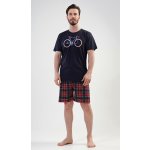 Old bike pánské pyžamo krátké tm.modré – Zboží Dáma