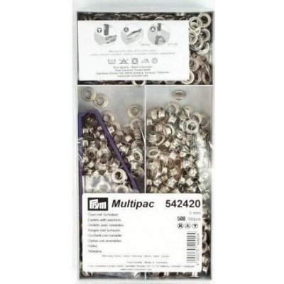 Průchodky 5mm s podložkou nikl (500ks) - PRYM – Sleviste.cz