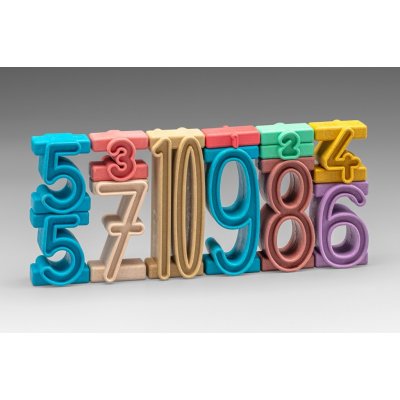 Wissner Dřevěná sada stohovacích čísel 11 ks – Hledejceny.cz