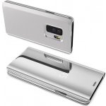 Pouzdro IZMAEL Clear View Huawei Y5 2019 stříbrné – Zboží Živě