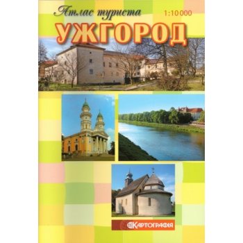 Užhorod Ukrajina - turistický atlas 1:10.000