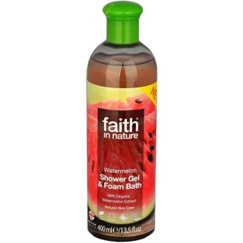 Faith in Nature přírodní sprchový gel a pěna Vodní meloun 400 ml