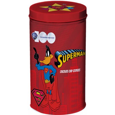 Looney Tunes Daffy Duck Superman sušenky s čokoládovými kousky 150 g