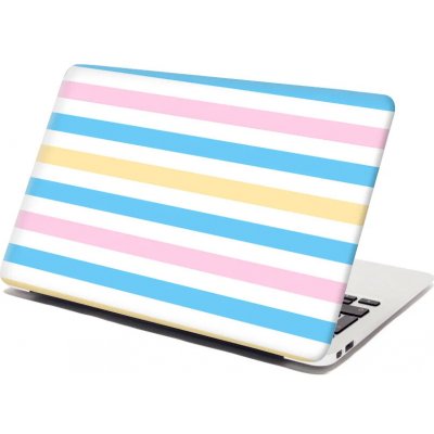 Sablio Samolepka na notebook Barevné pruhy - 29x20 cm – Zboží Živě