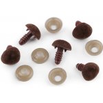 Čumák sametový s pojistkou 14x15 mm - hnědá (5 sada) – Hledejceny.cz