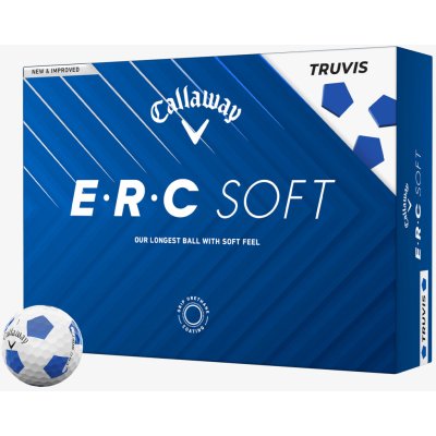 Callaway Chrome Soft Truvis Europe bílo-modré 12 ks – Zboží Mobilmania
