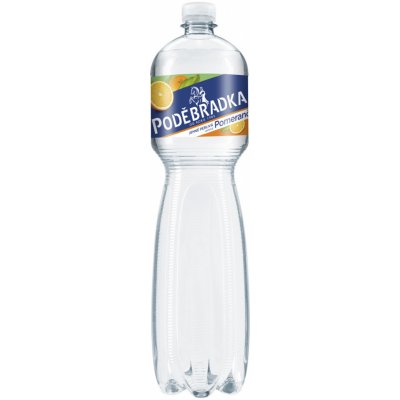 Poděbradka perlivá pomeranč 6 x 1,5l