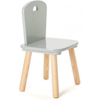 OXYBUL Dětská židlička přírodní/šedá