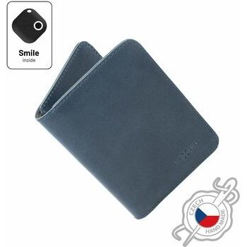 Fixed Kožená peněženka Smile XL se smart trackerem Smile Pro modrá