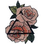 Nažehlovací nášivka Trojúhelník růží 7 x 8,8 cm – Zboží Dáma