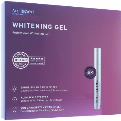 Smilepen Whitening Gel sada gelových bělicích per 6 x 5 ml – Zboží Mobilmania