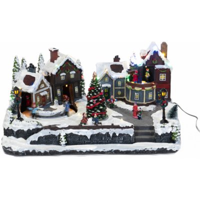 Fééric Lights and Christmas Pohyblivá vánoční scéna s osvětlením 45 x 20,5 cm – Hledejceny.cz
