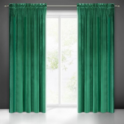 EUROFIRANY ZATEMŇOVACÍ ZÁVĚS NA PÁSCE SAMANTA 140X270 CM ZELENÁ – Hledejceny.cz