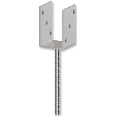 Hašpl Kotevní patka do betonu 140x120x4mm, typ U – Zboží Mobilmania