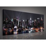 Postershop Obraz na plátně: Noční New York (2) - 145x45 cm – Zboží Mobilmania