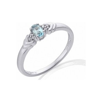 Klenoty Budín prsten s diamantem bílé zlato briliant akvamarín 3860449 0 54  86 od 9 499 Kč - Heureka.cz